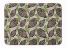 Watercolor Pine Cones Memory Foam Kitchen Mat Machine Washable Anti-Fatigue Cushion Comfort Bath or Kitchen Rug