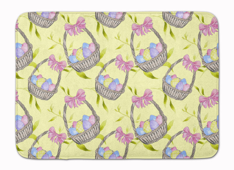 Easter Basket and Eggs Machine Washable Memory Foam Mat BB7490RUG