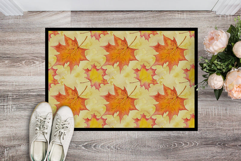 Fall Leaves Scattered Indoor or Outdoor Mat 18x27 BB7496MAT