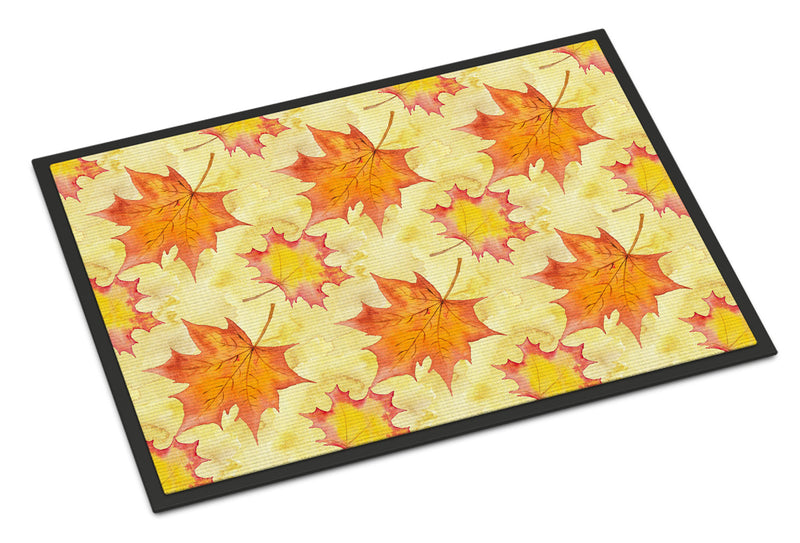 Fall Leaves Scattered Indoor or Outdoor Mat 18x27 BB7496MAT