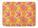 Fall Leaves Watercolor Red Memory Foam Kitchen Mat Machine Washable Anti-Fatigue Cushion Comfort Bath or Kitchen Rug