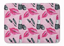 Watercolor Diva Lipstick  Memory Foam Kitchen Mat Machine Washable Anti-Fatigue Cushion Comfort Bath or Kitchen Rug