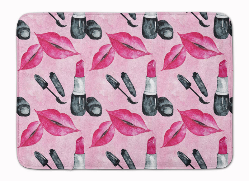 Watercolor Diva Lipstick  Machine Washable Memory Foam Mat BB7501RUG