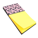 Fashion Diva Shoes and Perfume Watercolor Sticky Note Holder Refillable Dispenser Desk Accessory 3x3 Pad Gift