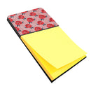 Watercolor Red Roses and Polkadots Watercolor Sticky Note Holder Refillable Dispenser Desk Accessory 3x3 Pad Gift