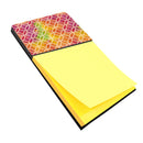 Watercolor Rainbow Geometric Circles Watercolor Sticky Note Holder Refillable Dispenser Desk Accessory 3x3 Pad Gift