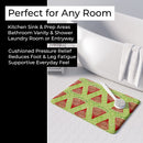 Watercolor Watermelon Memory Foam Kitchen Mat Machine Washable Anti-Fatigue Cushion Comfort Bath or Kitchen Rug