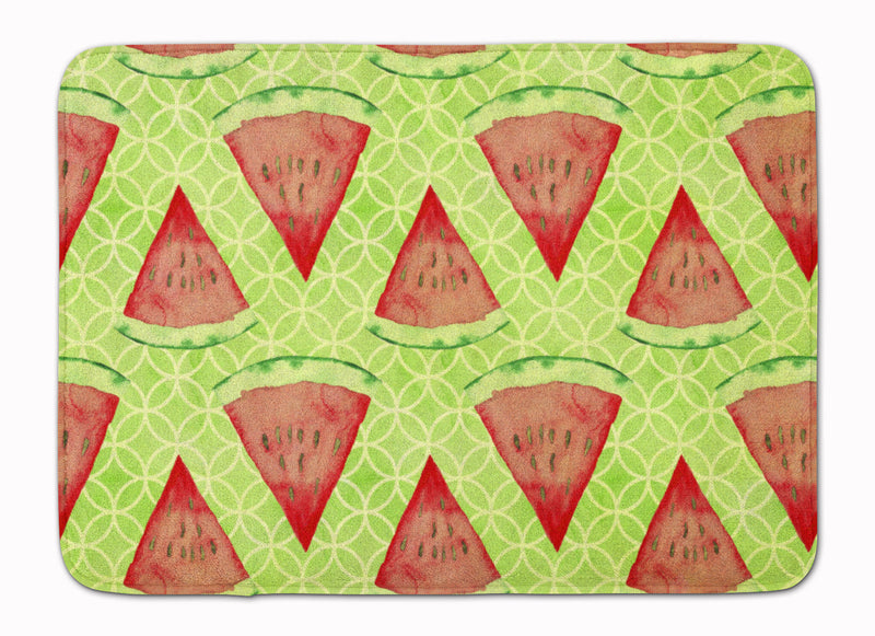 Watercolor Watermelon Machine Washable Memory Foam Mat BB7518RUG