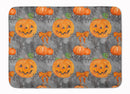 Watecolor Halloween Pumpkins Machine Washable Memory Foam Mat BB7521RUG