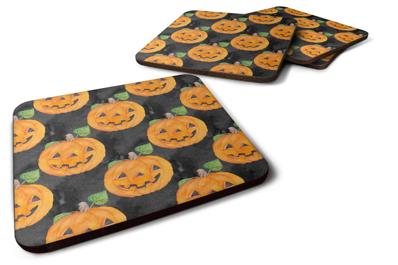 Watecolor Halloween Jack-O-Lantern Foam Coaster Set of 4 BB7524FC