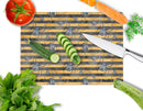 Watecolor Halloween Spiders Cutting Board Tempered Glass Kitchen Cutting Surface, Heat Resistant Chopping, Non-Slip Feet, Food Prep & Serving