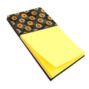 Watecolor Halloween Circles Watercolor Sticky Note Holder Refillable Dispenser Desk Accessory 3x3 Pad Gift