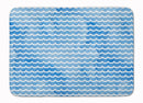 Beach Watercolor Waves Memory Foam Kitchen Mat Machine Washable Anti-Fatigue Cushion Comfort Bath or Kitchen Rug