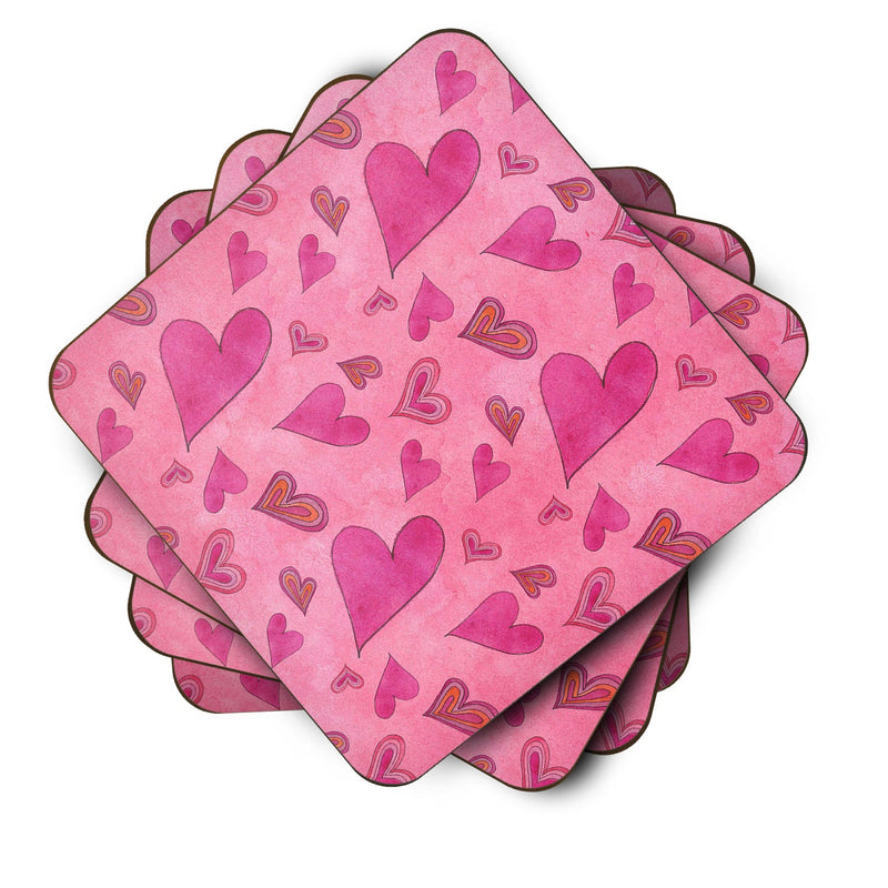 Watercolor Love and Hearts Foam Coaster  BB7550FC