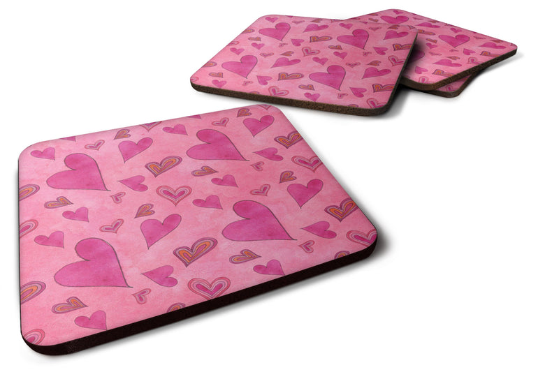 Watercolor Love and Hearts Foam Coaster  BB7550FC