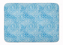 Watercolor Geometric Cirlce on Blue Memory Foam Kitchen Mat Machine Washable Anti-Fatigue Cushion Comfort Bath or Kitchen Rug