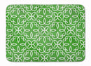 Watercolor Geometric Cirlce on Green Memory Foam Kitchen Mat Machine Washable Anti-Fatigue Cushion Comfort Bath or Kitchen Rug