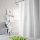 Watercolor Shamrock Stripes Memory Foam Kitchen Mat Machine Washable Anti-Fatigue Cushion Comfort Bath or Kitchen Rug
