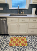 Watercolor Just Donuts Memory Foam Kitchen Mat Machine Washable Anti-Fatigue Cushion Comfort Bath or Kitchen Rug