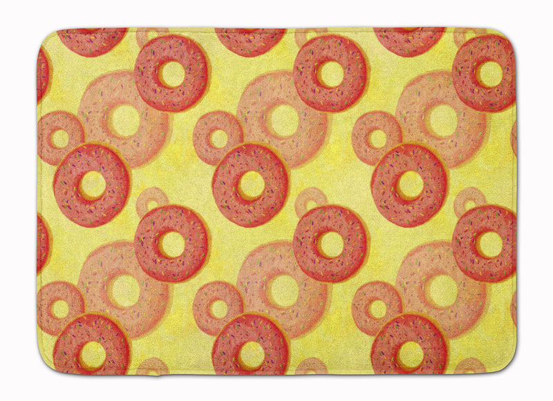 Watercolor Just Donuts Machine Washable Memory Foam Mat BB7561RUG