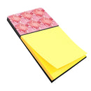 Watercolor Red Hearts Watercolor Sticky Note Holder Refillable Dispenser Desk Accessory 3x3 Pad Gift