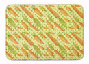 Watercolor Carrots Memory Foam Kitchen Mat Machine Washable Anti-Fatigue Cushion Comfort Bath or Kitchen Rug