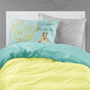 Welcome Friends German Shepherd Standard Pillowcase Lightweight Super Soft Easy Care Decorative Artwork Pillowcase, Standard