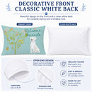 Welcome Friends White Boxer Standard Pillowcase Lightweight Super Soft Easy Care Decorative Artwork Pillowcase, Standard