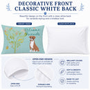 Welcome Friends Flashy Fawn Boxer Standard Pillowcase Lightweight Super Soft Easy Care Decorative Artwork Pillowcase, Standard