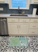 Welcome Friends Dalmatian Memory Foam Kitchen Mat Machine Washable Anti-Fatigue Cushion Comfort Bath or Kitchen Rug