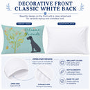 Welcome Friends Black Great Dane Standard Pillowcase Lightweight Super Soft Easy Care Decorative Artwork Pillowcase, Standard