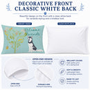 Welcome Friends Siberian Husky Standard Pillowcase Lightweight Super Soft Easy Care Decorative Artwork Pillowcase, Standard