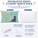 Welcome Friends Black Labrador Retriever Standard Pillowcase Lightweight Super Soft Easy Care Decorative Artwork Pillowcase, Standard