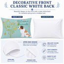 Welcome Friends Saint Bernard Standard Pillowcase Lightweight Super Soft Easy Care Decorative Artwork Pillowcase, Standard