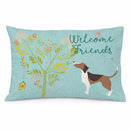 Welcome Friends Beagle Standard Pillowcase Lightweight Super Soft Easy Care Decorative Artwork Pillowcase, Standard