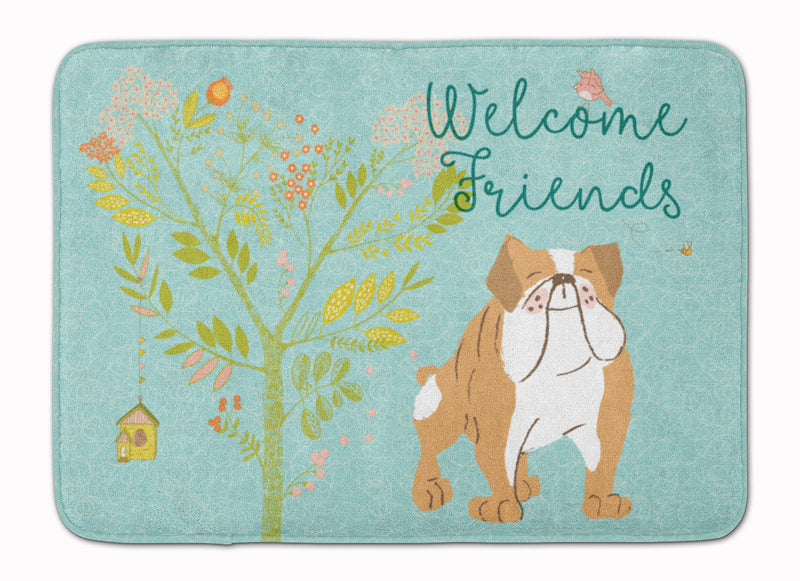 Welcome Friends English Bulldog Machine Washable Memory Foam Mat BB7602RUG