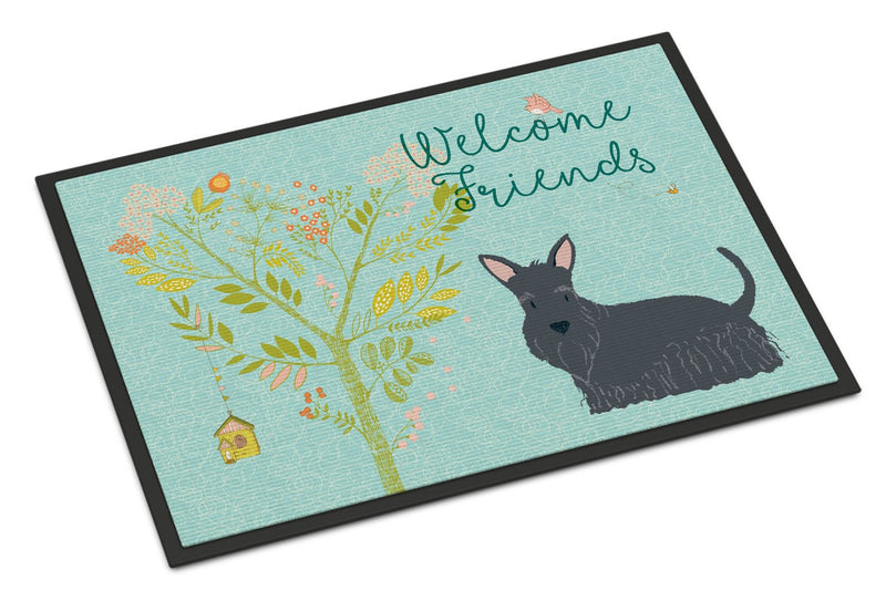 Welcome Friends Scottish Terrier Indoor or Outdoor Mat 24x36 BB7616JMAT