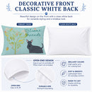 Welcome Friends Scottish Terrier Standard Pillowcase Lightweight Super Soft Easy Care Decorative Artwork Pillowcase, Standard