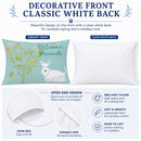 Welcome Friends White Scottish Terrier Standard Pillowcase Lightweight Super Soft Easy Care Decorative Artwork Pillowcase, Standard