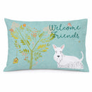 Welcome Friends White Scottish Terrier Standard Pillowcase Lightweight Super Soft Easy Care Decorative Artwork Pillowcase, Standard