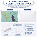 Welcome Friends Black Cocker Spaniel Standard Pillowcase Lightweight Super Soft Easy Care Decorative Artwork Pillowcase, Standard