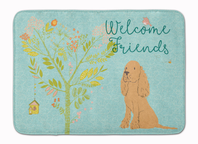 Welcome Friends Buff Cocker Spaniel Machine Washable Memory Foam Mat BB7619RUG