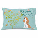 Welcome Friends Gold Springer Spaniel Standard Pillowcase Lightweight Super Soft Easy Care Decorative Artwork Pillowcase, Standard
