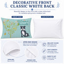 Welcome Friends Black Staffie Standard Pillowcase Lightweight Super Soft Easy Care Decorative Artwork Pillowcase, Standard
