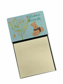 Welcome Friends Airedale Terrier Watercolor Sticky Note Holder Refillable Dispenser Desk Accessory 3x3 Pad Gift