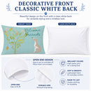 Welcome Friends Whippet Standard Pillowcase Lightweight Super Soft Easy Care Decorative Artwork Pillowcase, Standard