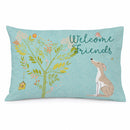 Welcome Friends Whippet Standard Pillowcase Lightweight Super Soft Easy Care Decorative Artwork Pillowcase, Standard