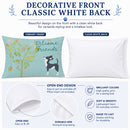 Welcome Friends Black White Chihuahua Standard Pillowcase Lightweight Super Soft Easy Care Decorative Artwork Pillowcase, Standard