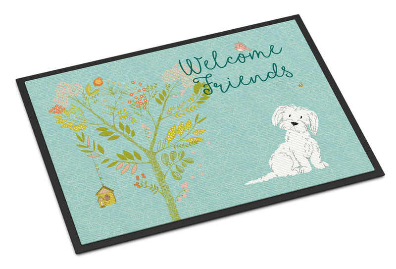 Welcome Friends Maltese Indoor or Outdoor Mat 18x27 BB7639MAT