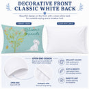 Welcome Friends Maltese Standard Pillowcase Lightweight Super Soft Easy Care Decorative Artwork Pillowcase, Standard